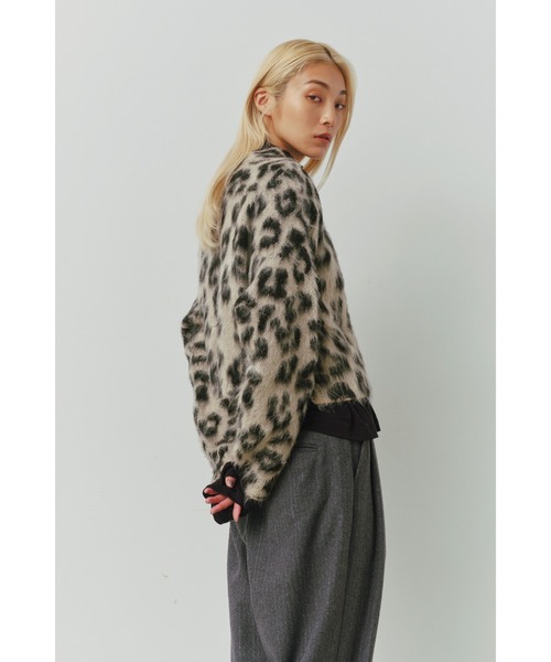ALEXIA STAM（アリシアスタン） カーディガン Leopard Knit Cardigan