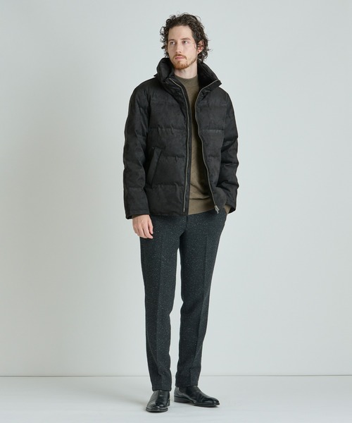 MEN'S BIGI（メンズビギ） ダウンジャケット ダウン スエード調ツイル