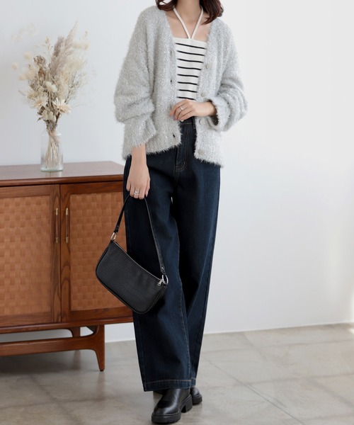 カーディガン ラメフェザーカーディガン レディース : ZOZOTOWN Yahoo