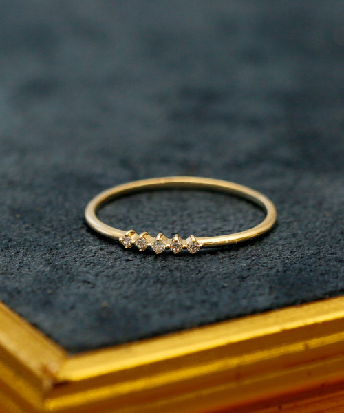 Jewel closet by L&Co. 指輪 リング K10ダイヤモンド モチーフリング