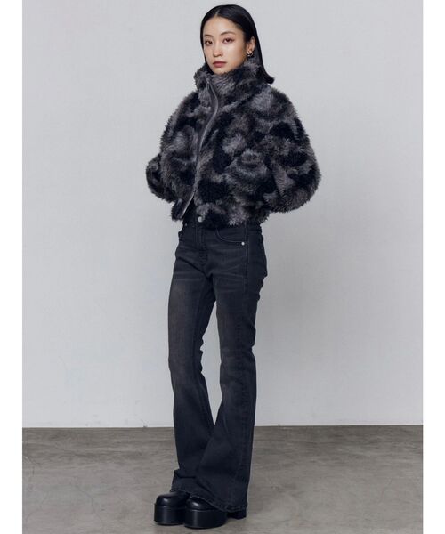 EMODA（エモダ） ブルゾン アウター シングルミニボアブルゾン