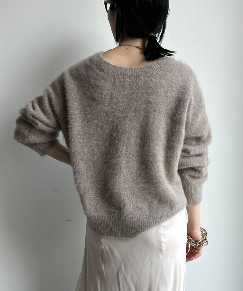 DouDou（ドゥドゥ） ニット ファーカシミヤプルオーバー レディース