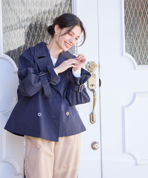 BAYFLOW（ベイフロー） トレンチコート コート ショートトレンチコート