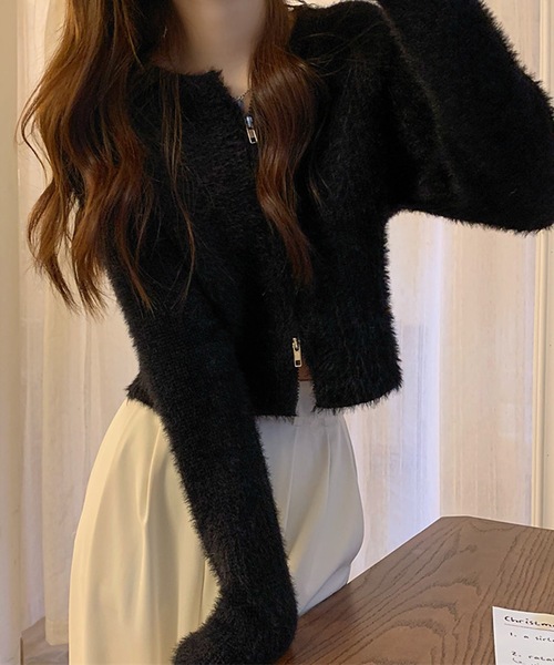 shopnikoniko（ショップにこにこ） ニット セーター シャギーニット