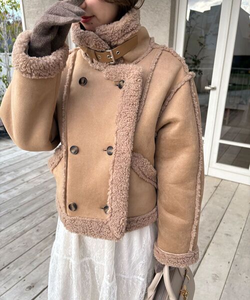 MAJESTIC LEGON（マジェスティックレゴン） コート アウター もこもこ