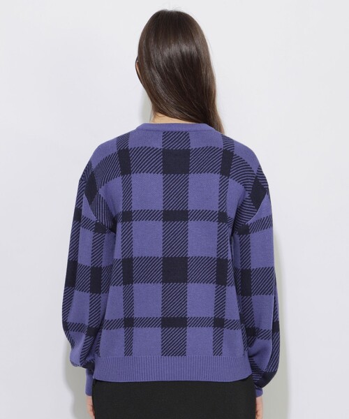CB CRESTBRIDGE ニット セーター クレストブリッジチェックジャカード