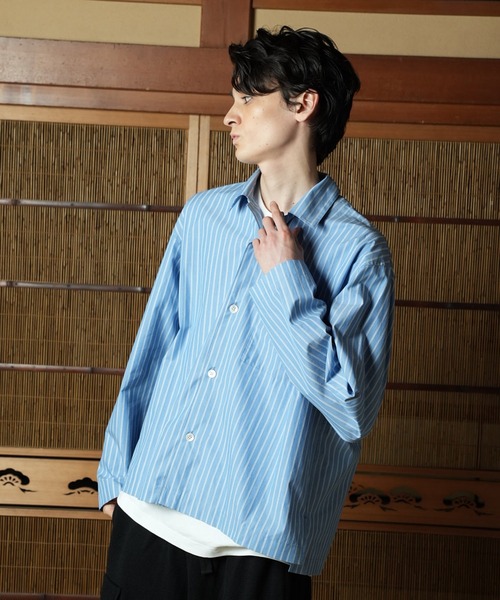 WITH OR WITHOUT シャツ Long Sleeve Silk Shirt/ロングスリーブシルク