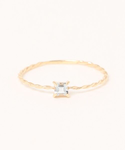 con affetto 指輪 リング K10カラーストーンリング レディース