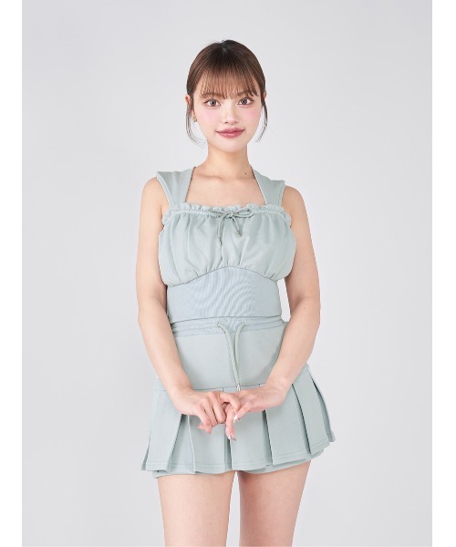 Darich（ダーリッチ） コルセットリブスウェットベアトップ レディース