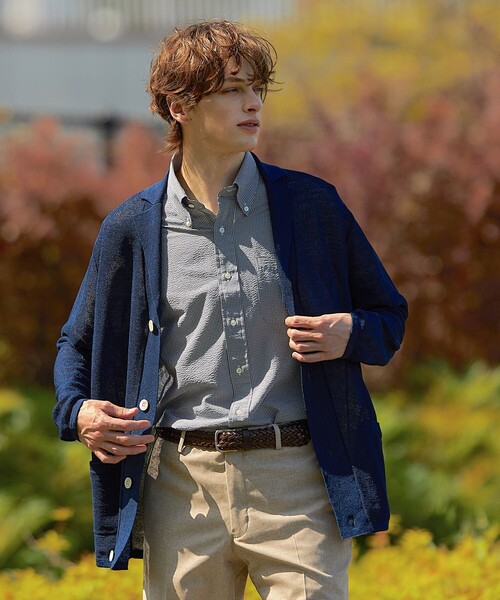 J.PRESS（J.プレス） カーディガン 「HYBRID LINEN」ニットジャケット