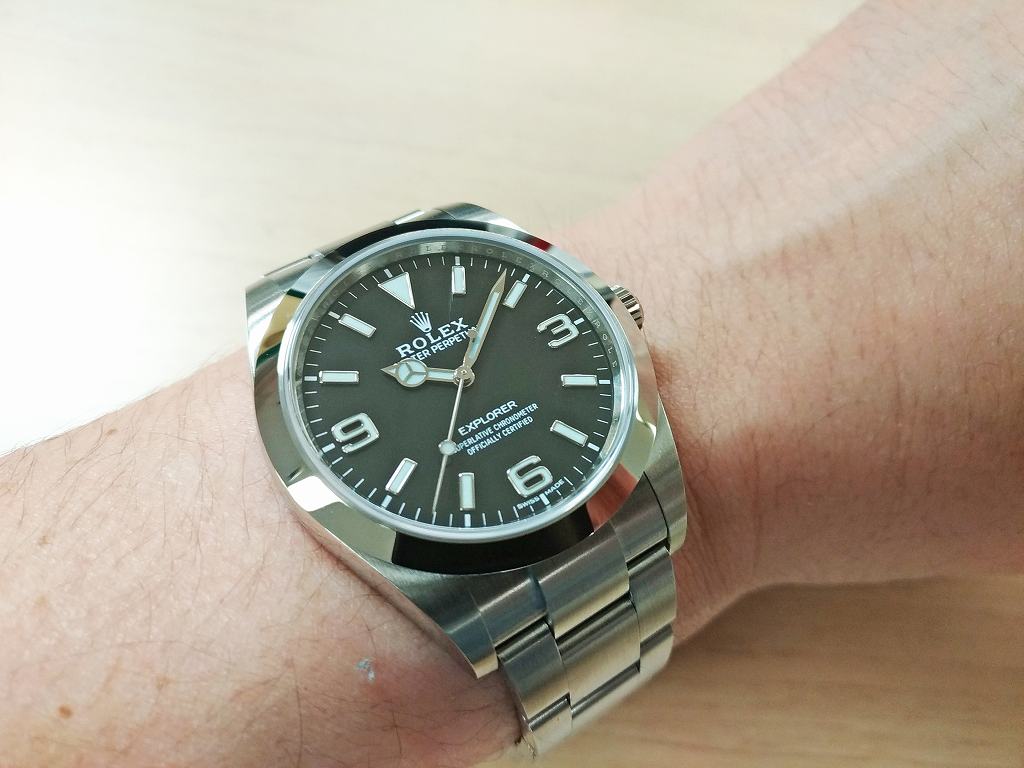 39mm】ロレックス エクスプローラーI 214270 新文字盤 Cal.3132