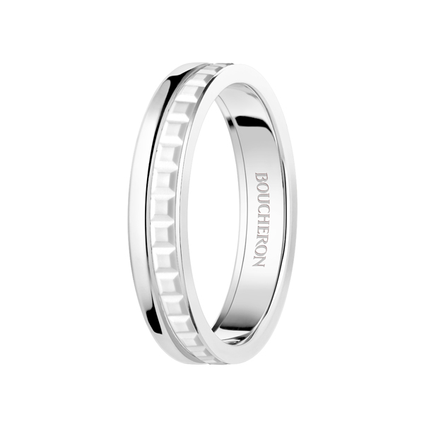 キャトル ダブルホワイト リング ハーフ - BOUCHERON（ブシュロン）の