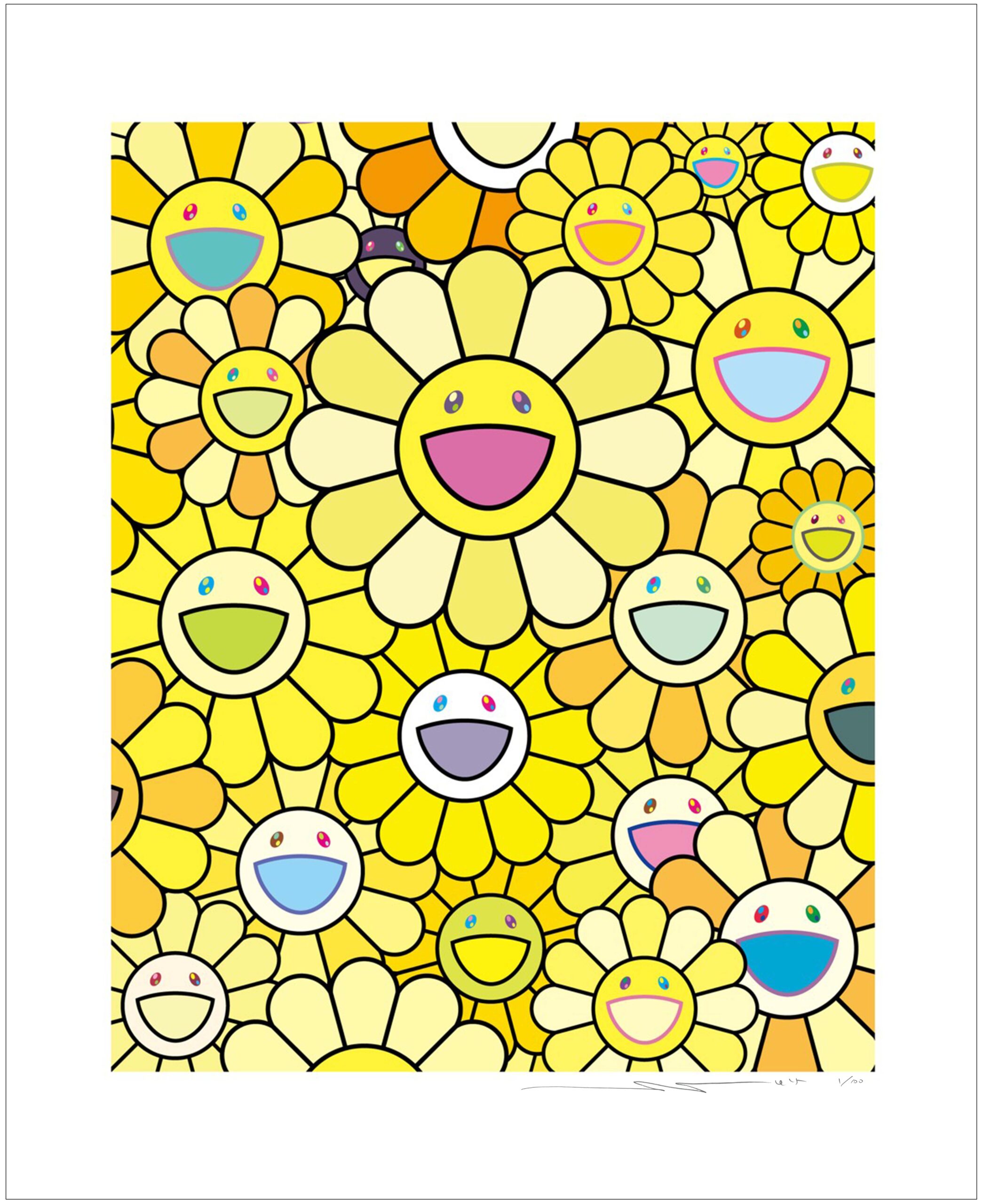 お花祭りのフィナーレを記念し、11月8日・9日に村上隆の新作お花版画4