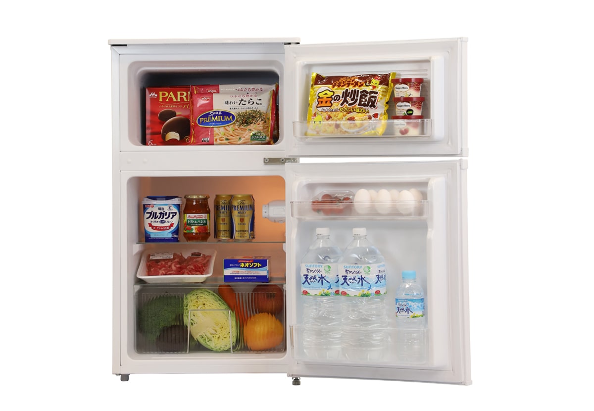 A-Stage 2ドア冷凍/冷蔵庫 90L(BR-90W/B/S)｜A-Stage inc.