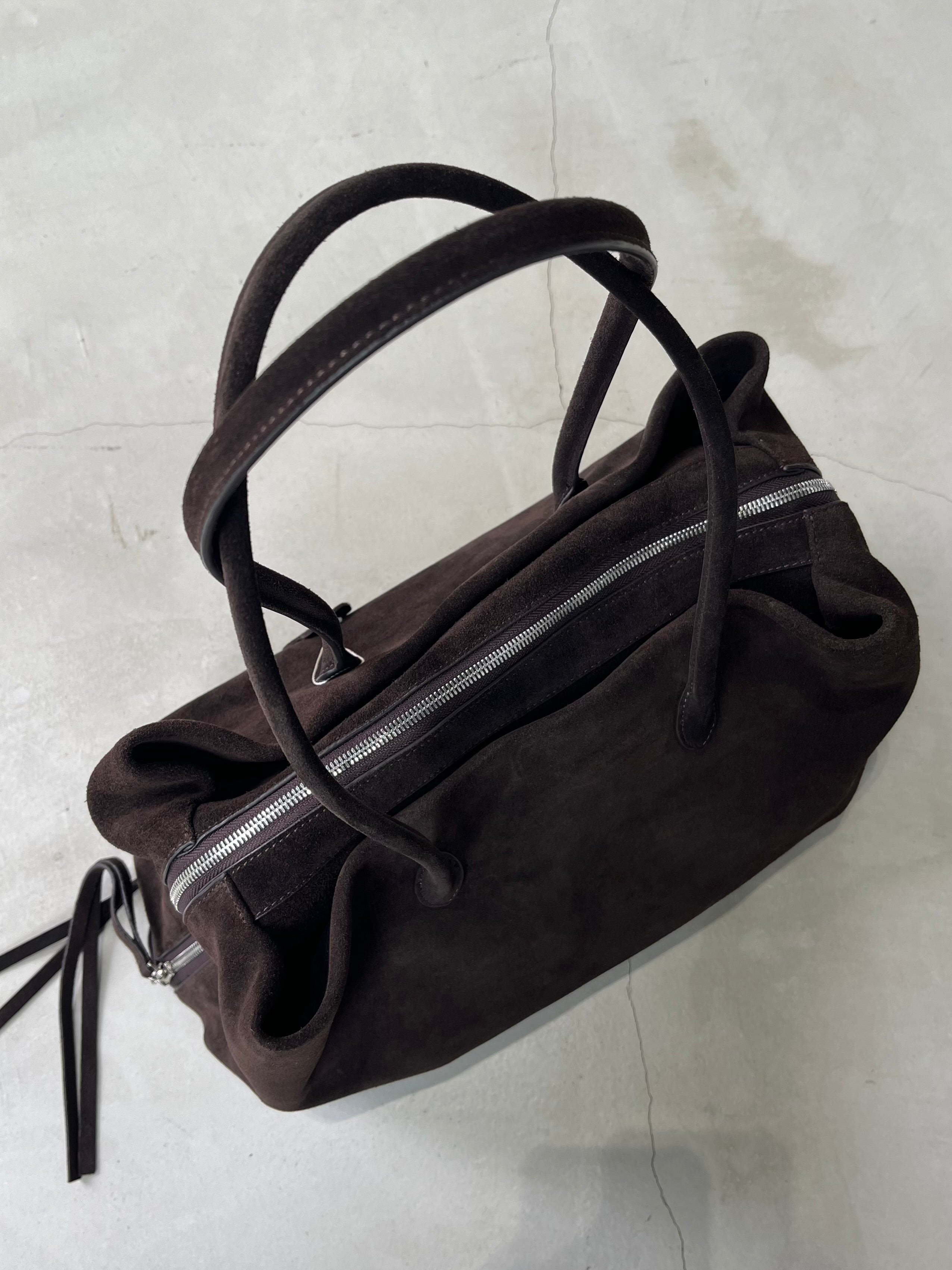 Suede Boston square bag L – A.subjjject