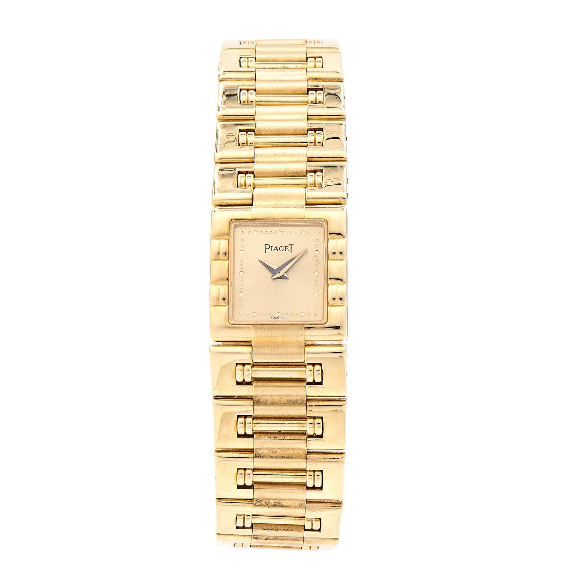Piaget Ladies Yellow Gold Dancer Quartz Wristwatch Ref 15317 at
