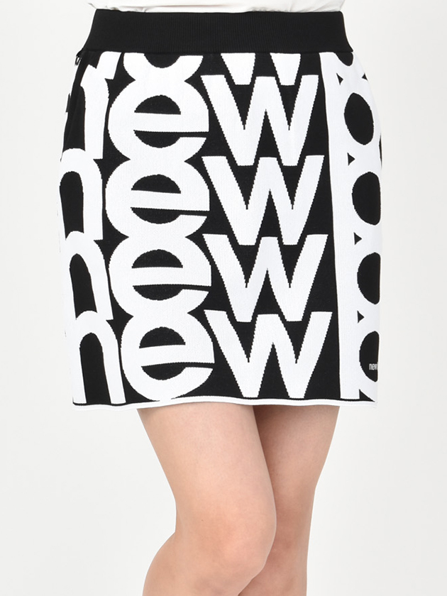 ニューバランスゴルフ リピートロゴジャカードニットスカート 012