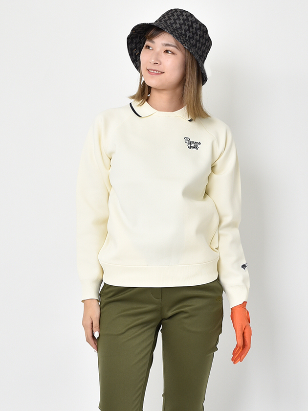 ビームスゴルフ 襟付きニットプルオーバー 83-15-0011-647（オレンジ