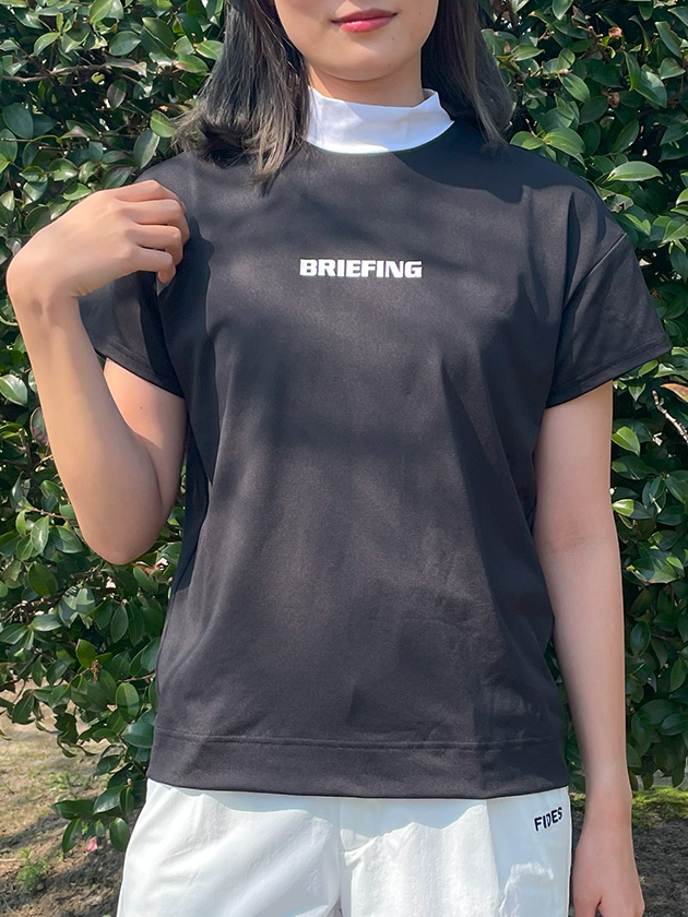 ブリーフィングゴルフ別注 配色モックネックカットソー BGW241W06