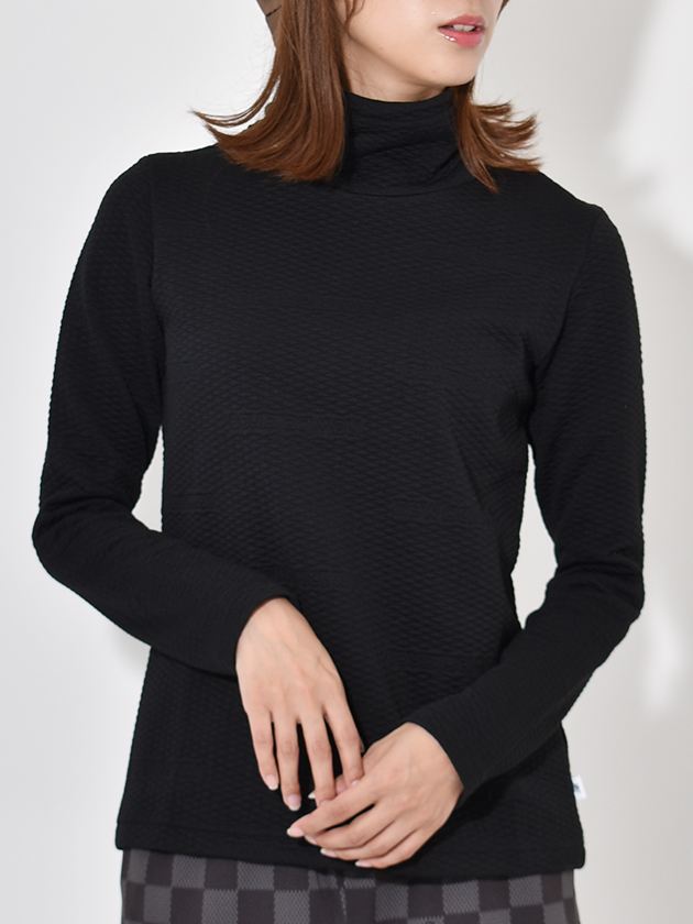 ニューバランスゴルフ ロゴキルトジャカード長袖モックネック 012