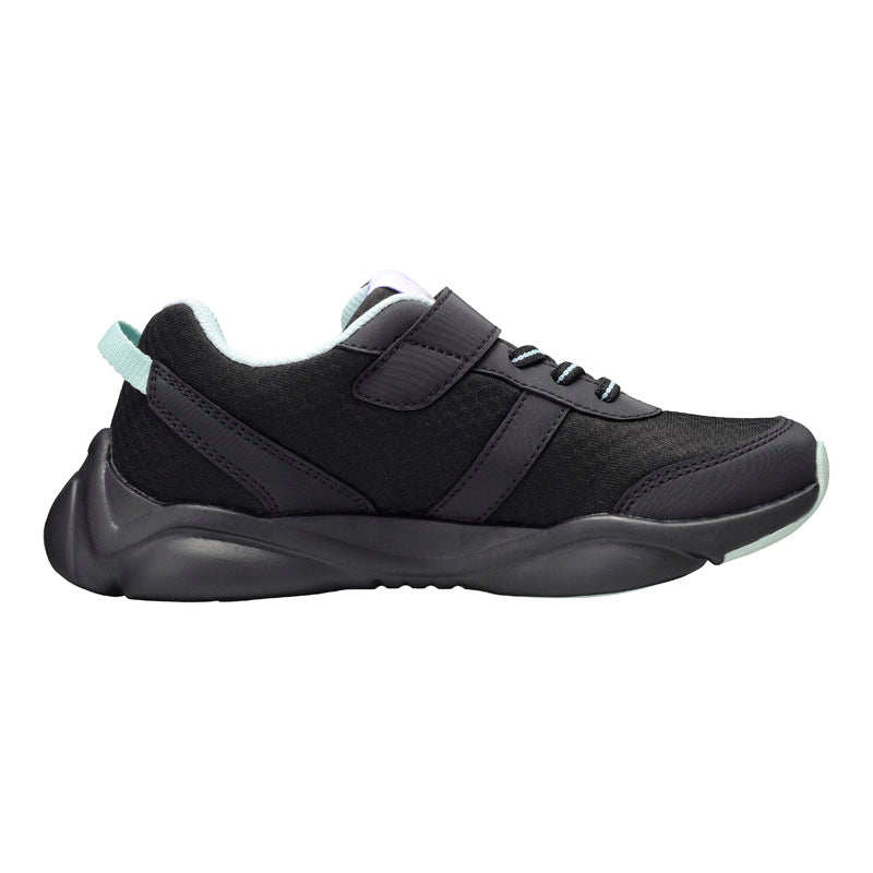 ニコプチスクール 077 黒｜汚れにくい撥水機能付きスニーカー｜2E