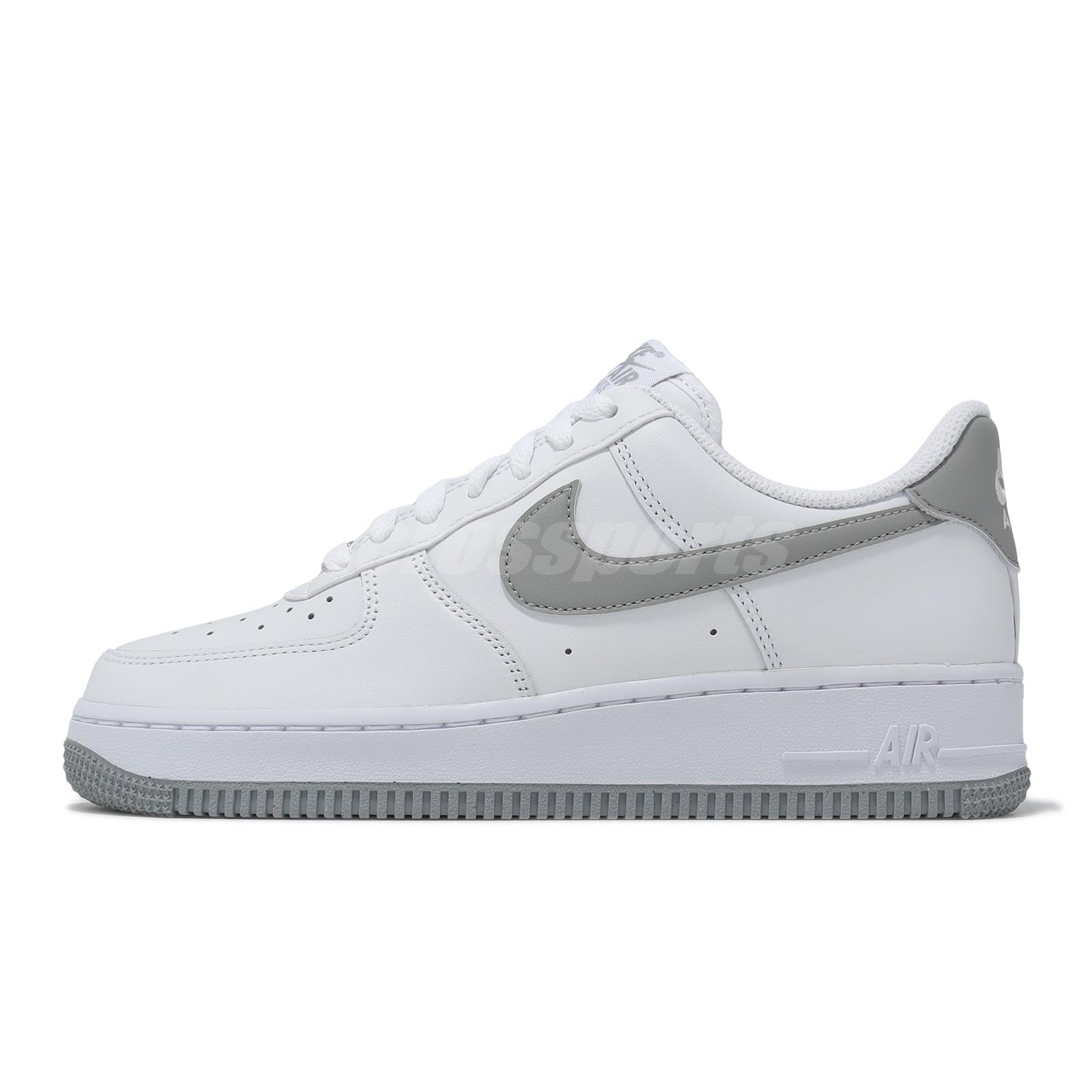 Nike Air Force 1 07 AF1 White Light Smoke Grey Men Unisex Casual