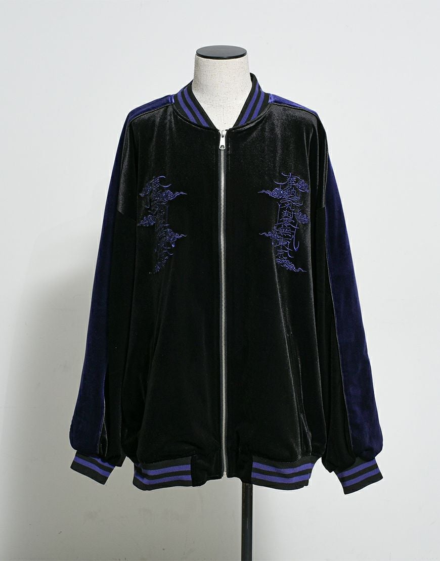 REFLEM【レフレム】ベロア刺繍スカジャン/全2色