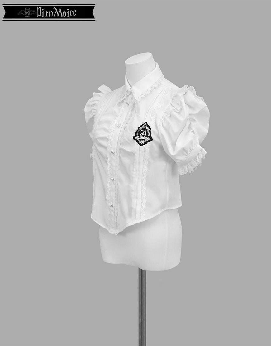 DimMoire【ディムモアール】DimMoire学園ブラウス+ジレset/White×Black