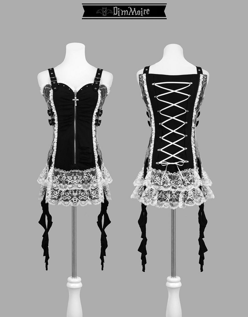 DimMoire【ディムモアール】DimMoire学園ブラウス+ジレset/Gray&Black