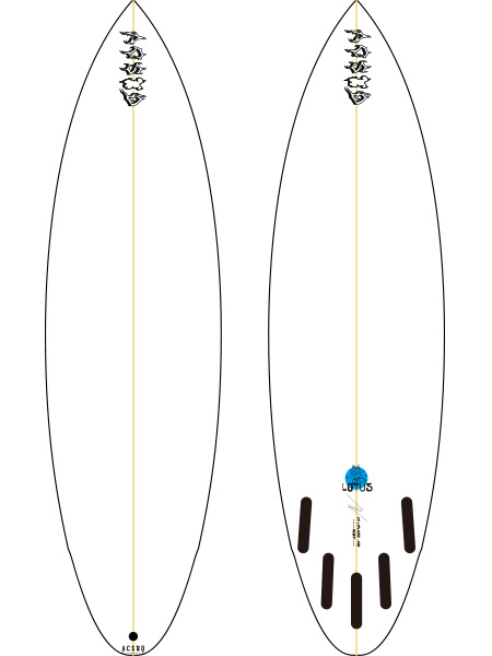 サーフィン・ボディボード acsod blue lotus 6.2 acsod blue lotus 6.2