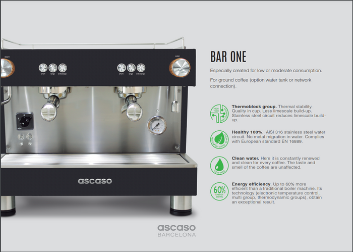 ASCASO Espresso Bar One - CALL FOR QUOTE