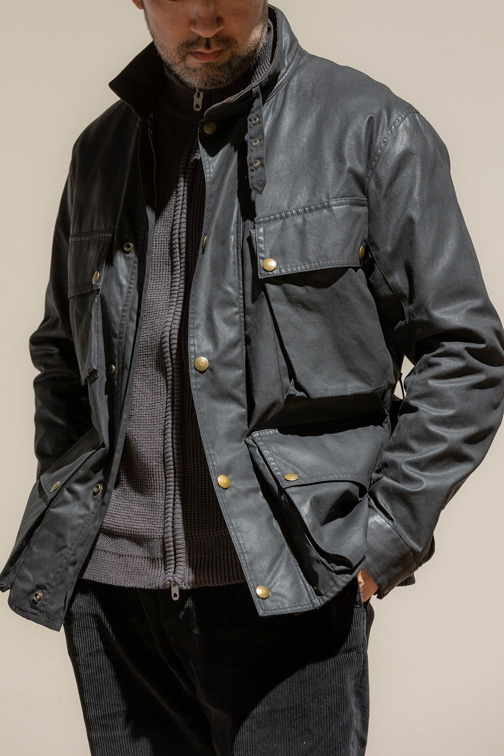 ACV-WX02 WAXED COTTON BMC JACKET – ADDICT CLOTHES