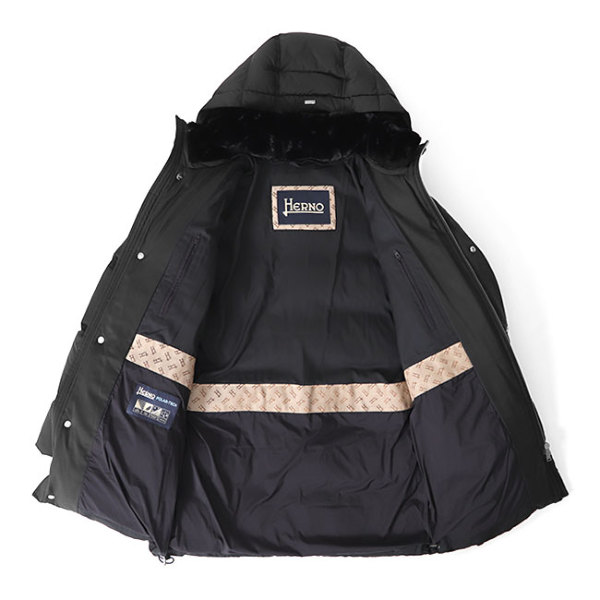 HERNO ヘルノ デタッチャブルフード スタンドカラー ダウンコート