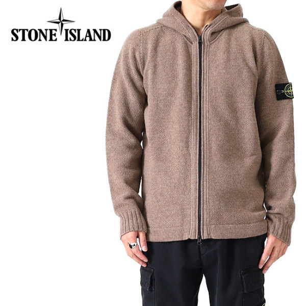 Stone Island ストーンアイランド MAGLIA ラムウール フード付き