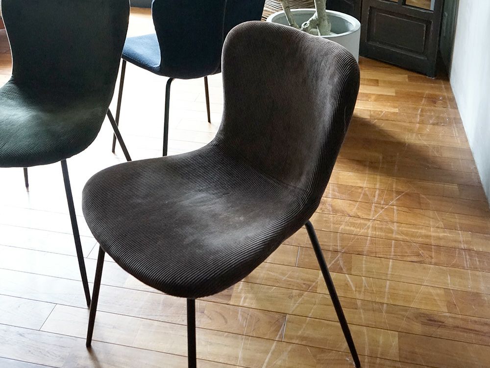 送料無料】ジップ デザイン チェア コーデュロイ - a.depeche(アデペシュ)