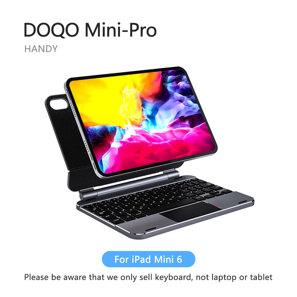 Doqo アルミニウム製マジックキーボードケース iPad Mini 6/7用