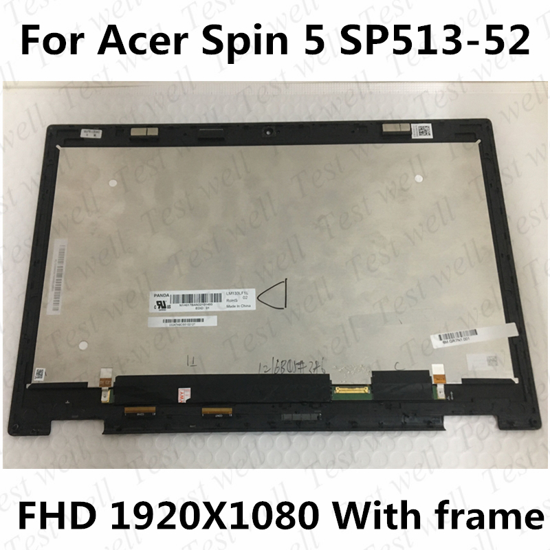 Original 13.3'' LCD Screen Display Touch Glass Digitizer Assembly