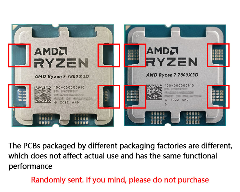 AMD Ryzen 7 7800X3D CPU, R7 7800X3D, 5.0GHz, 8-Core,16-Thread,5NM