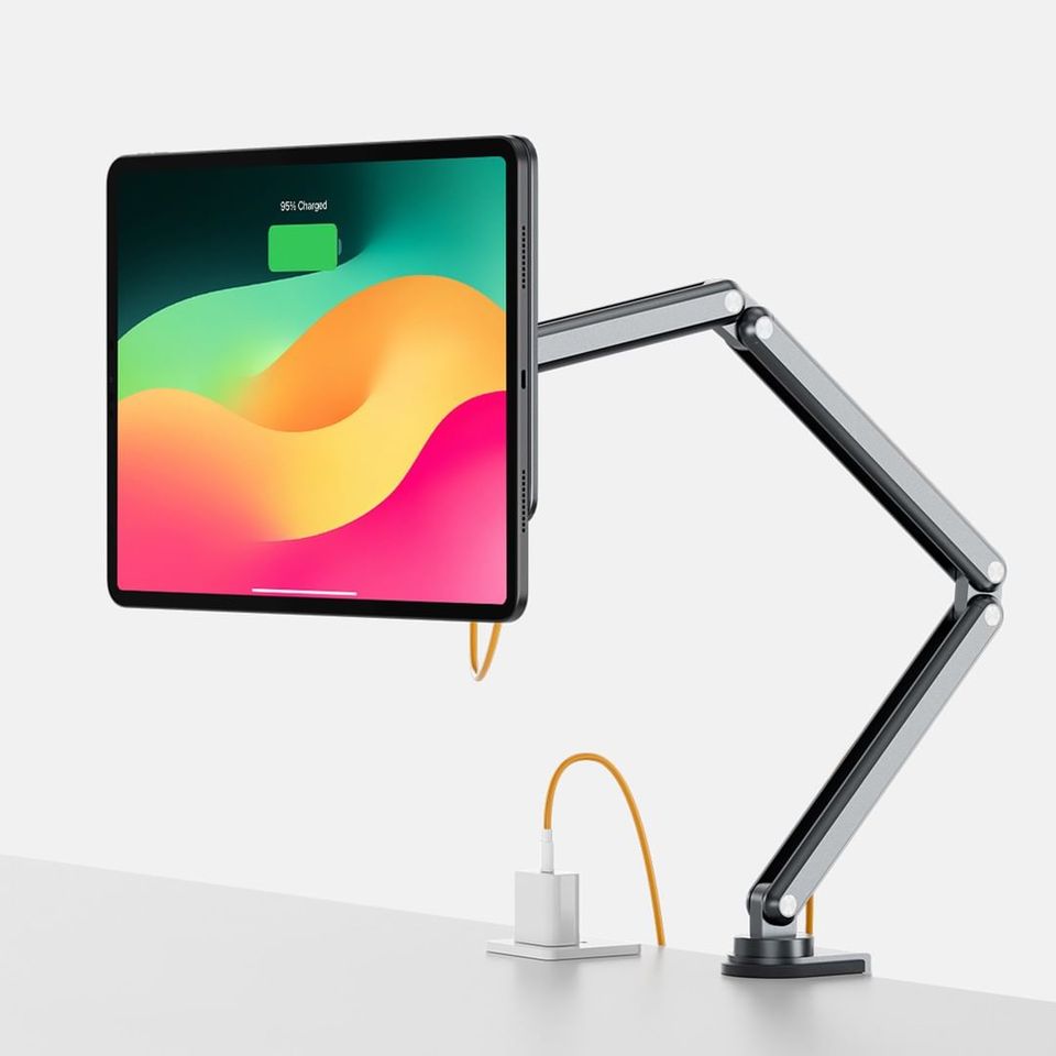 KUXIU アルミニウム合金折りたたみ式磁気充電器ホルダー iPad Pro 11