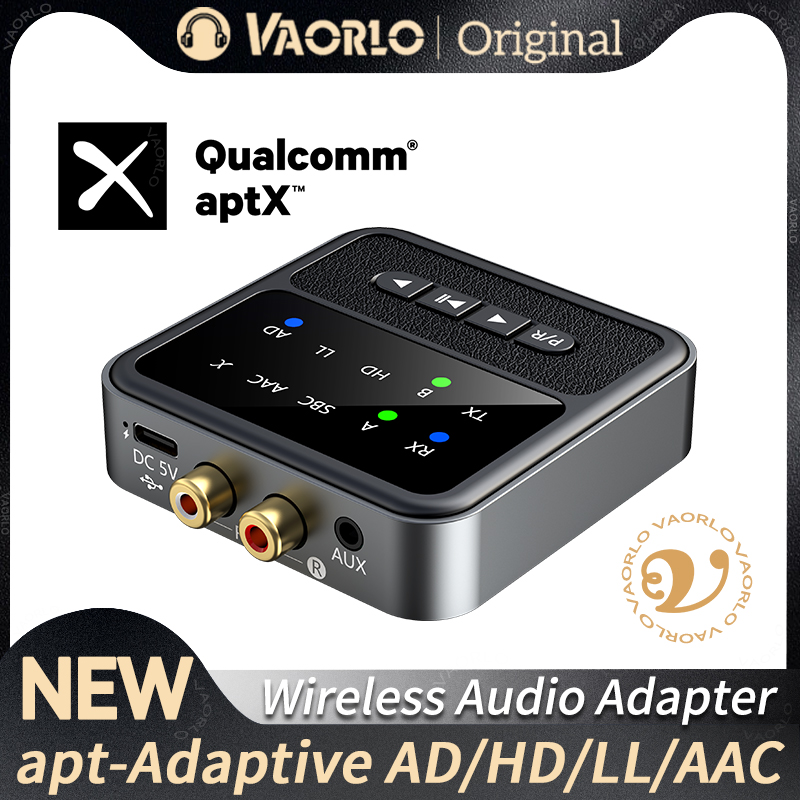 2in1 aptX Bluetooth 5.4 Audio Receiver Transmitter 3.5MM AUX RCA