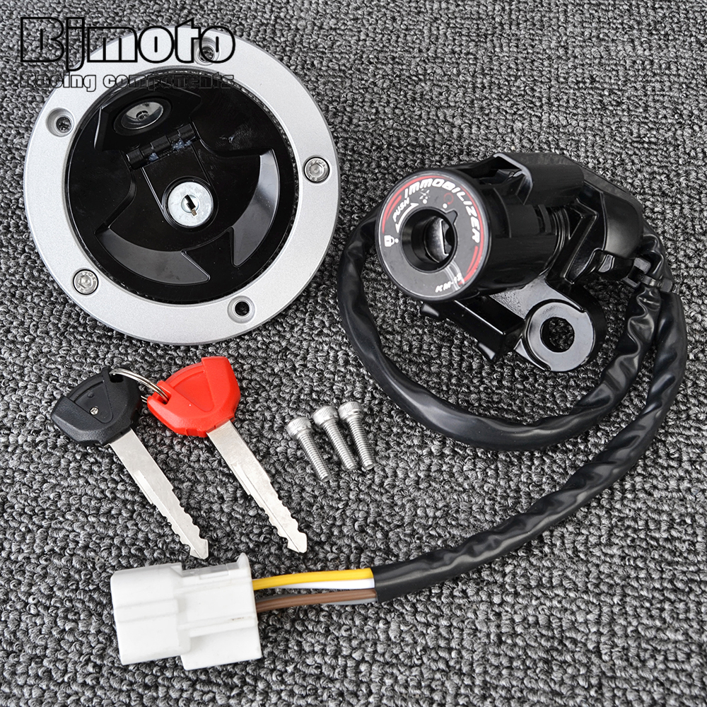 Fuel Gas Cap Ignition Switch Seat Lock Key Kit For Kawasaki ZX1400