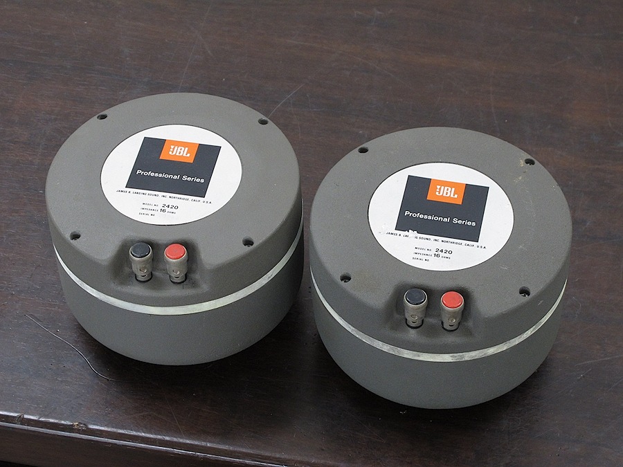 JBL 2420 1インチ ドライバー ペア @27132 / 中古オーディオ買取、販売