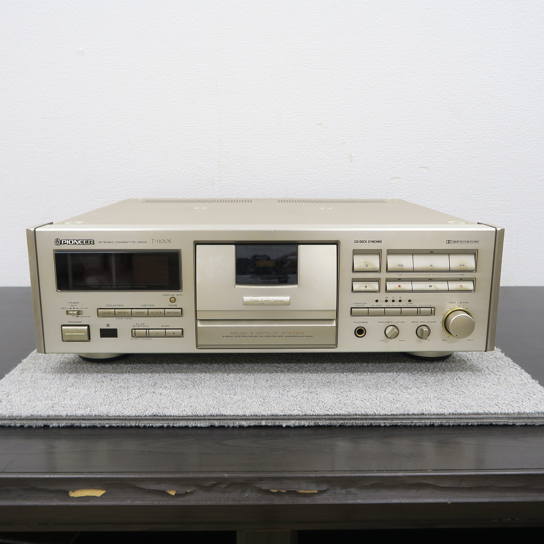 ジャンク】Pioneer T-1100S カセットデッキ パイオニア @56715 / 中古