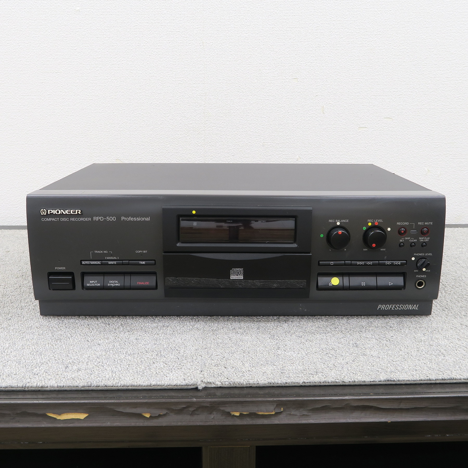 ジャンク】Pioneer RPD-500 Professional CDレコーダー パイオニア
