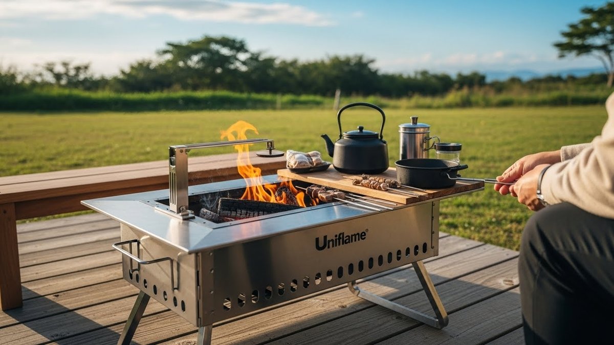 ユニフレーム囲炉裏テーブルで焚き火をもっと快適に！使い方と選び方