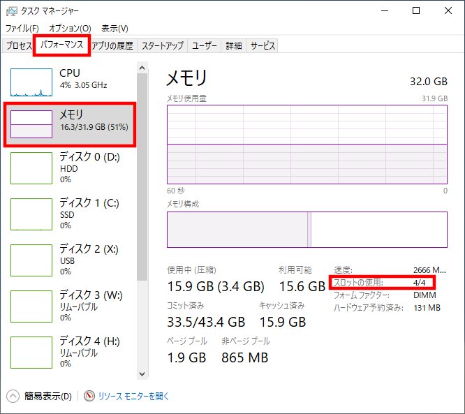 増設時のメモリ規格の調べ方】｢CPU-Z｣で今の種類とスロット数がわかる