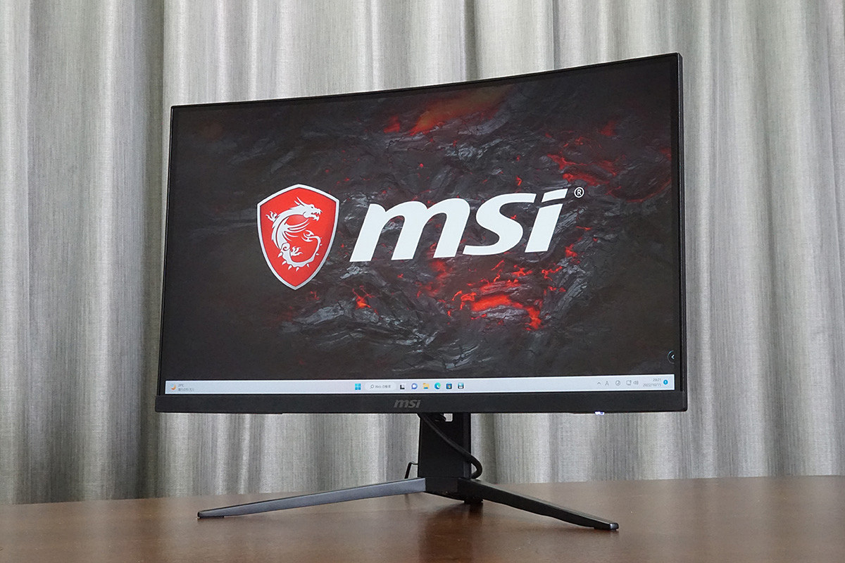 湾曲23.6型/フルHD/170Hzで初のゲーミングモニターにもオススメな「MSI