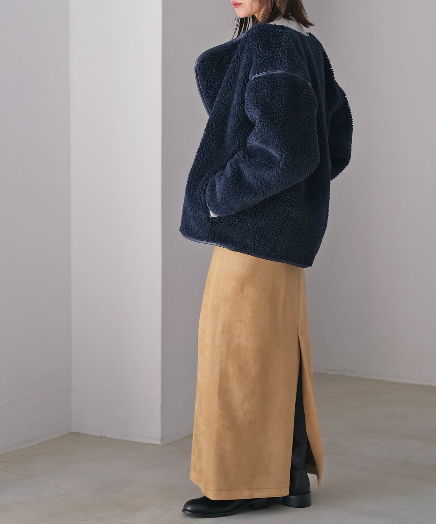 ボアミドルブルゾン | AKTE