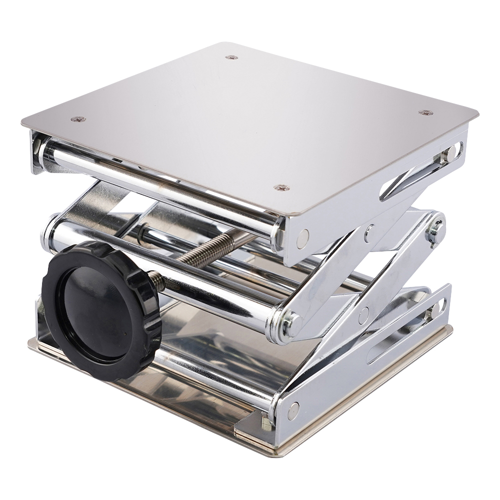 6-448-10 ラボラトリージャッキ 150×150 ノブ式 030-N004 【AXEL