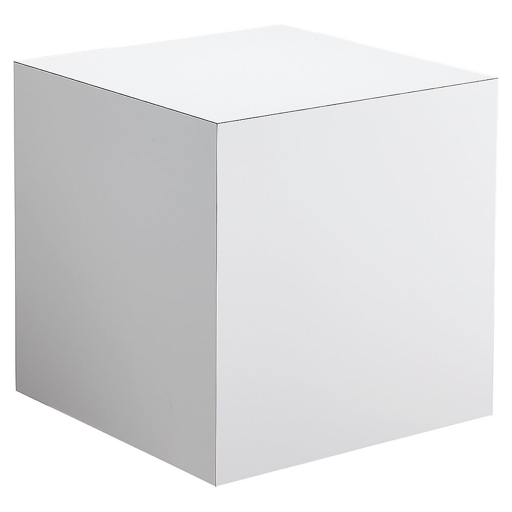 61-7205-17 木製キューブステージ 天板60cm角×H90cm ホワイト 61-779-4